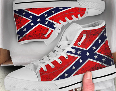 Confederate High Top Shoes DHTH080704