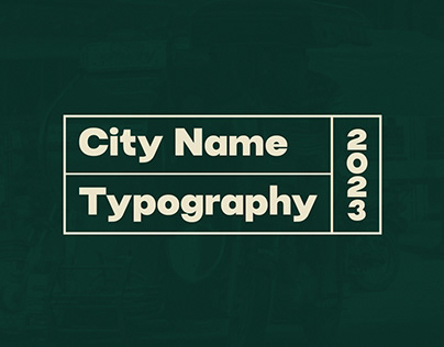 City Name Typography Phillipines (Visayas)