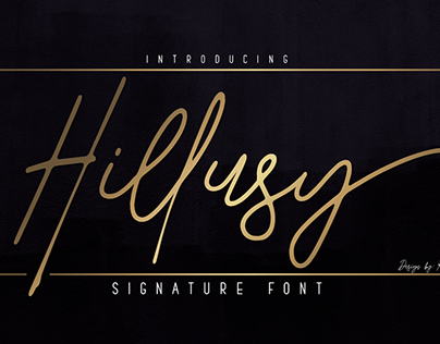 Hillusy - font