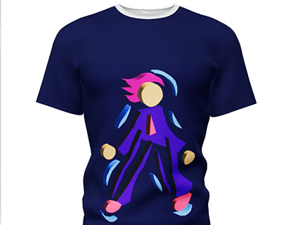 T-shirt design : STICK_3D_DANCING_PERSON