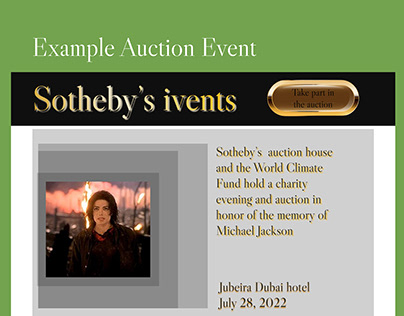 Example Auction Event