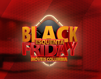 Selo 3D | Esquenta Black Friday | Móveis Columbia