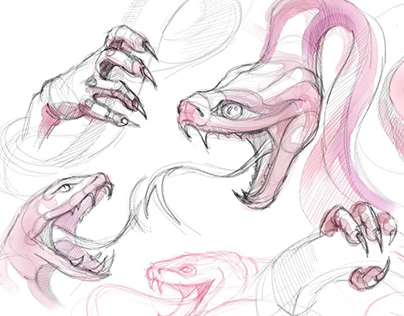 Snakes. Sketch