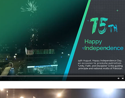14 August Happy Independence Day Drone Clip on Event