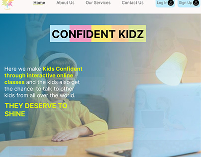 UI/UX of Confident Kidz Website