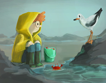 The boy and the seagull (old personnal project)