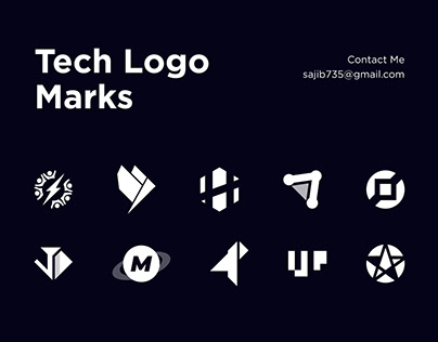 Tech, Technology, Logo, Logo design, Branding