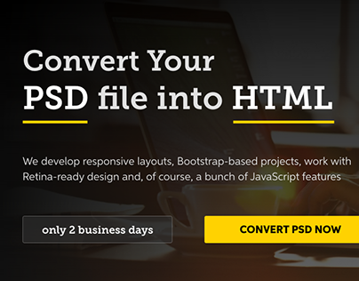 Convert PSD files into HTML