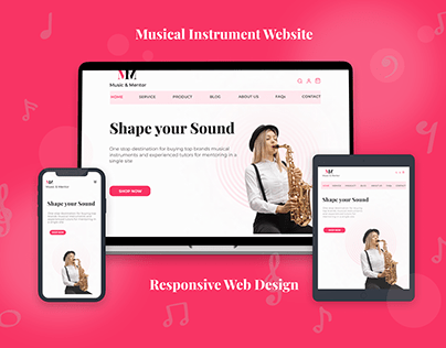 Music& Mentor-Responsive Web design