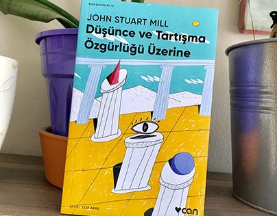 John Stuart Mill / book cover illustration