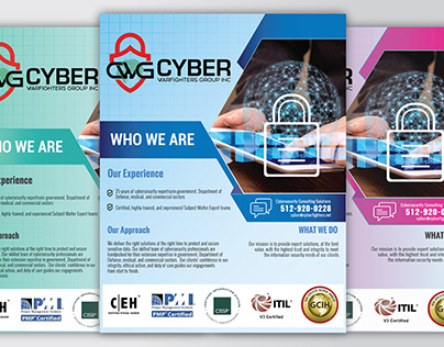 CWG- Cyber Warfighters Group ( Business Flyer Design )