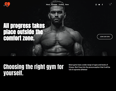 Gym Website - Squarespace website design