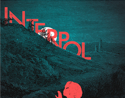 Interpol Mexico Official Gig Poster