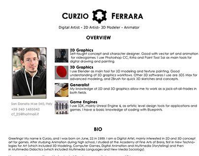Curzio Ferrara - My creative resume