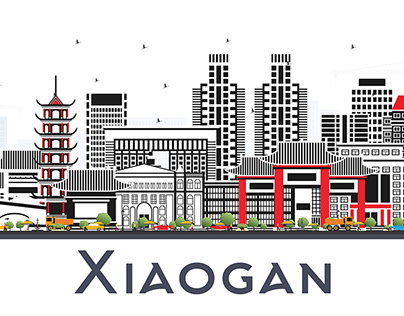 Xiaogan China City Skyline.