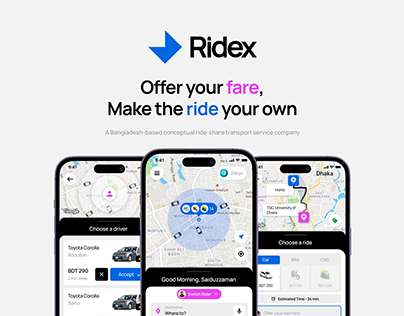 Ridex - Ridesharing App | Case Study