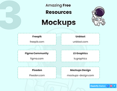 Free Resources : 3 | Mockups