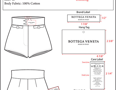 Tech Pack Bottega Veneta Shorts
