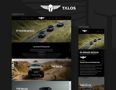 Dark Website Design - Talos