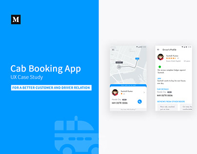 Cab Booking App - UX Case Study