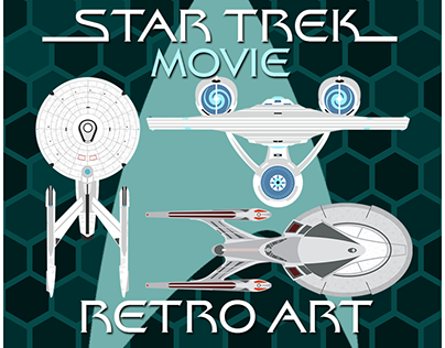 Star Trek Movie Retro Poster Art