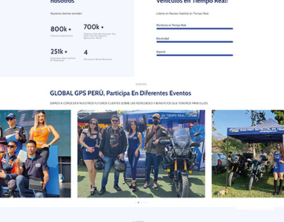 Rediseño web, Cliente: Global GPS Perú