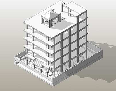 my second 3d structural model on Revit