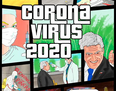 Ilustración Corona virus 2020