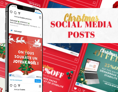 Christmass social media posts collection