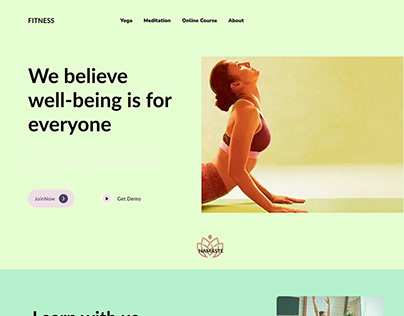 Yoga Website Landing Page