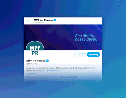 Social Media | Ministério Público Federal (MPF/PR)