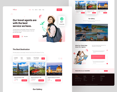 Travel Agency Landing Page.