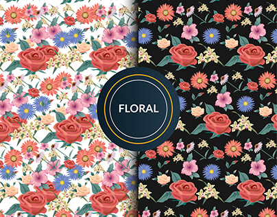 Floral pattern design, clothing pattern, semless