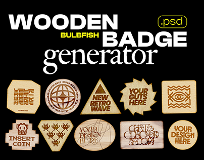 Wooden Badge Generator