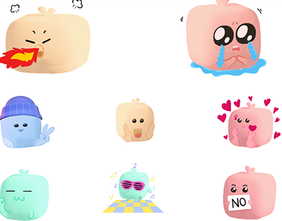 Emotion animation for Slack chat company Amanotes