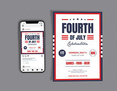 FOURTH OF JULY TEMPLATE SET
