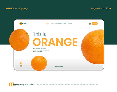 Orange landing page and mobile app