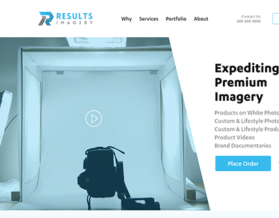 "Results Imagery" Website Design