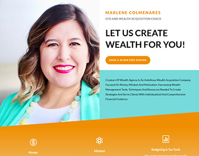 Creators of Wealth Agency Website Design