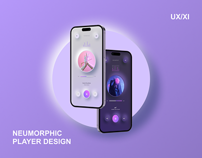 Neumorphic player app design