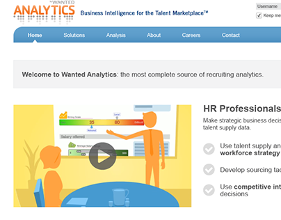 WANTED Analytics website redesign