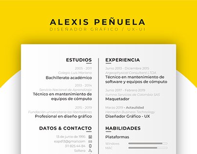 CV Edgar Alexis Peñuela