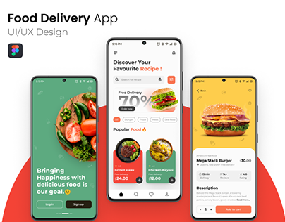 Food Ordering and Delivery App- Mobile UI/UX Design
