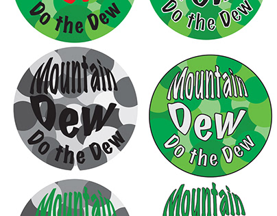 Mountain Dew Sticker Mock - Up