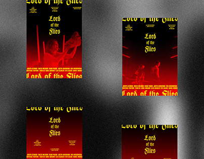 Lord of the Flies, series of poster for the theater