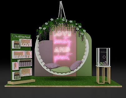 Love, Beauty and Planet Booth Design