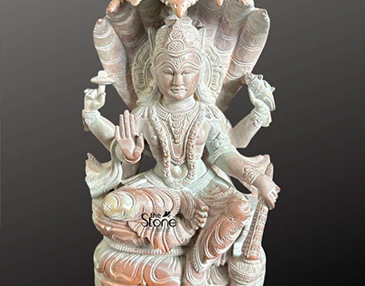 Lord Vishnu With Seshnaag Sculpture 8″