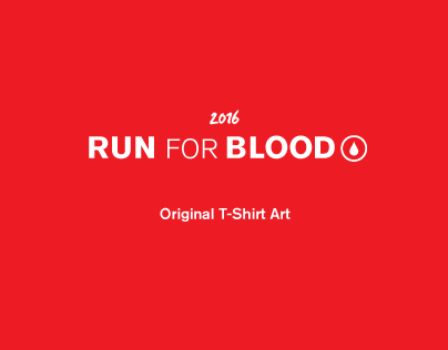 Shirt Design for American Red Cross Run for Blood 2016