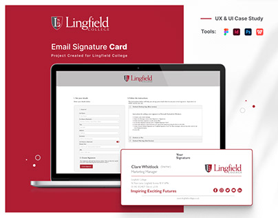 Project thumbnail - Lingfield - Email Signature Card - Case Study