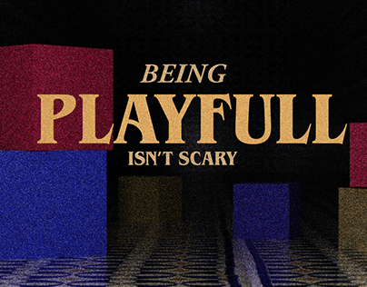Vintage Poster: Being Playfull Isn't Scary